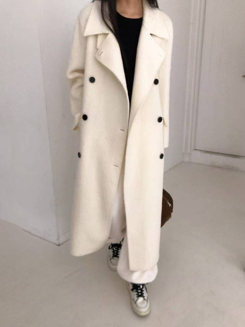 可以有很多种穿法的苏力羊驼毛大衣 气质拉满