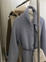 绝美的baby蓝大衣 新年战袍就靠它啦 含包包~