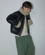 超酷的机车羊羔毛皮衣