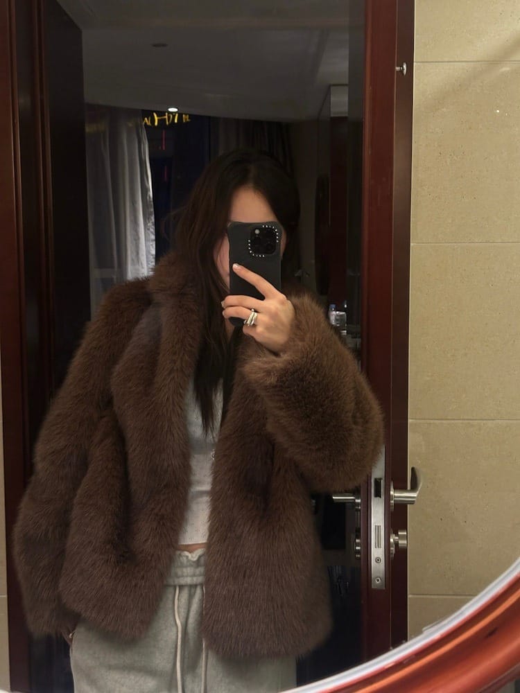 韩国ins超多博主上身的皮草 好绝啊！