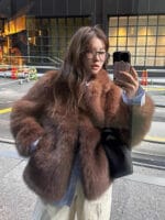 韩国ins超多博主上身的皮草 好绝啊！