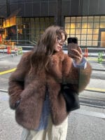 韩国ins超多博主上身的皮草 好绝啊！