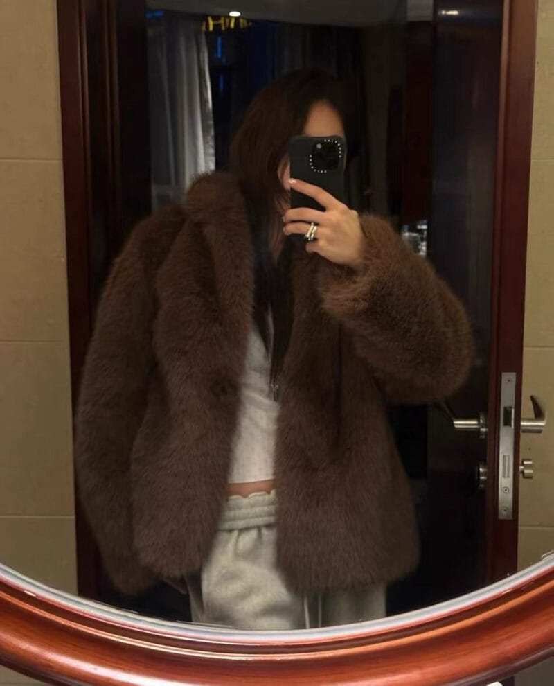 韩国ins超多博主上身的皮草 好绝啊！