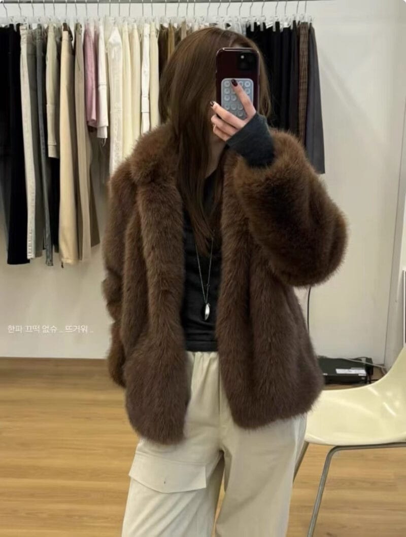 韩国ins超多博主上身的皮草 好绝啊！
