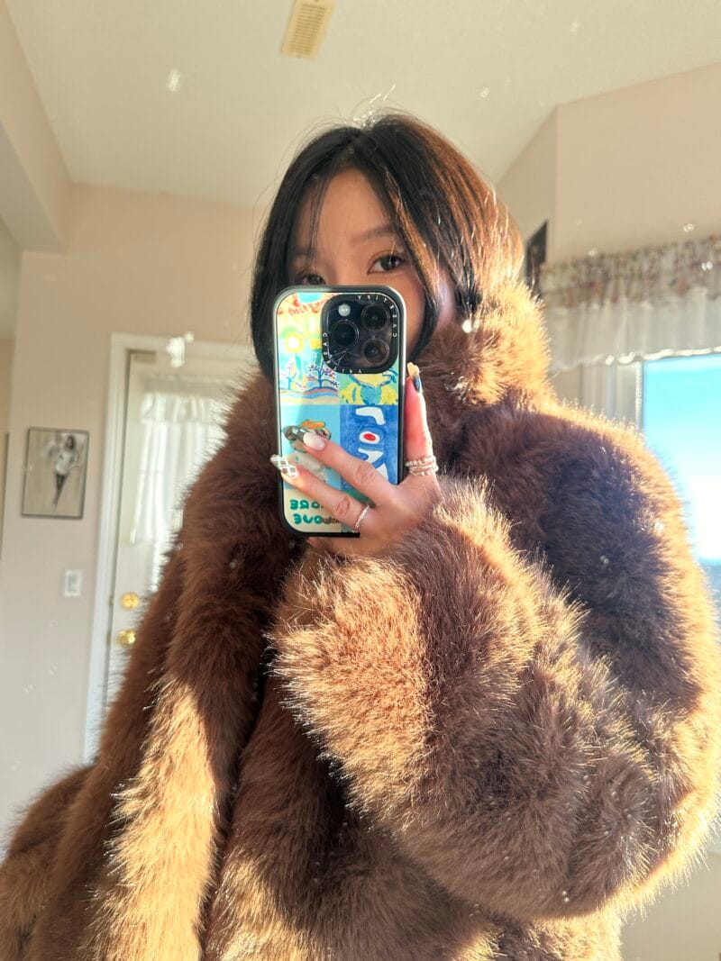 韩国ins超多博主上身的皮草 好绝啊！