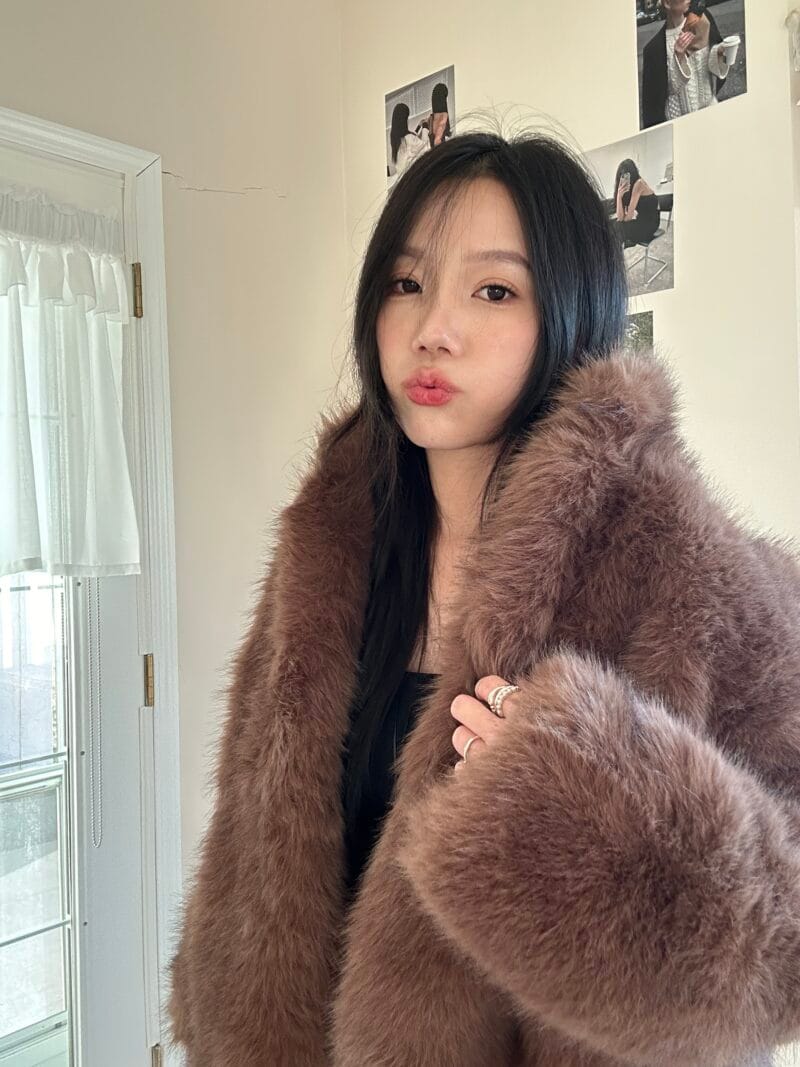 韩国ins超多博主上身的皮草 好绝啊！