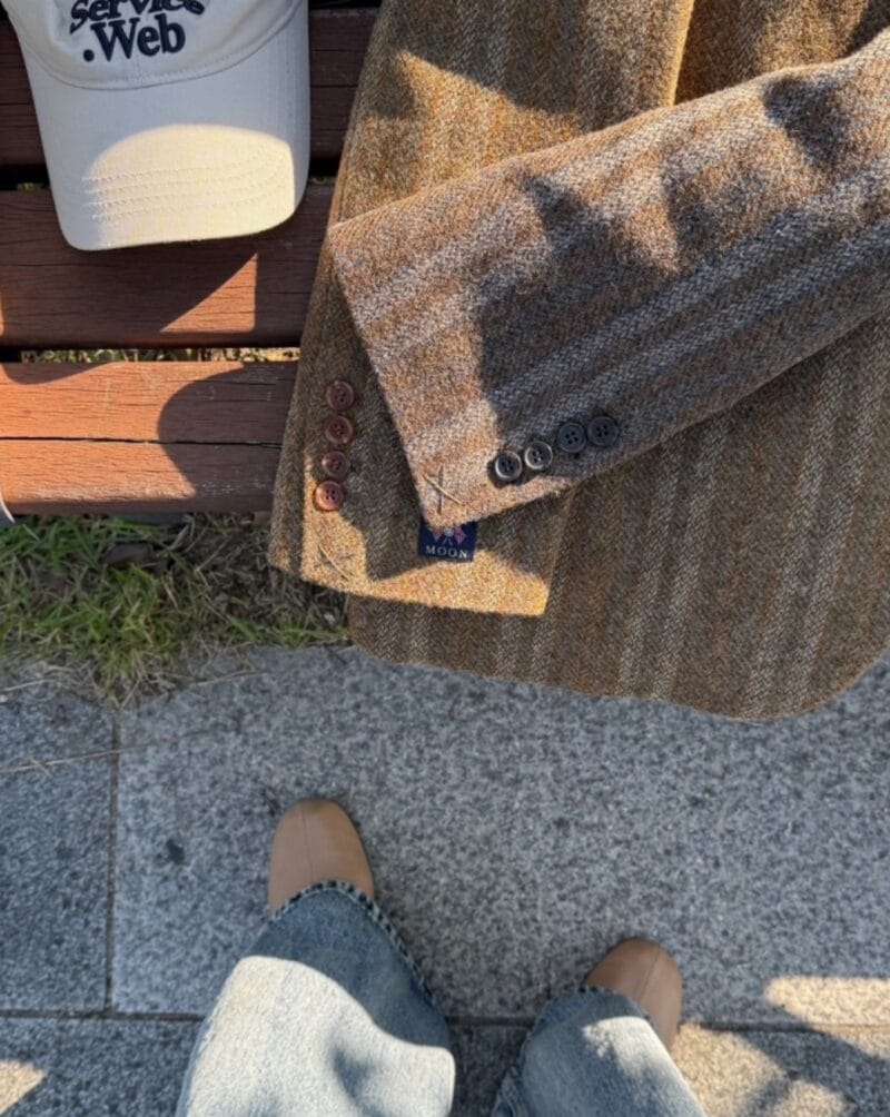 采用了英国皇室御用面料moon的西装 永恒的经典