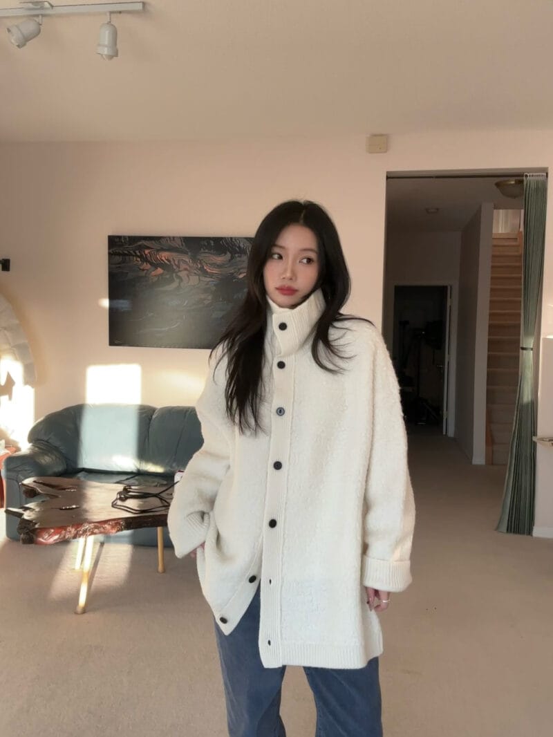 这才是白富美该穿的羊毛100%小羊羔