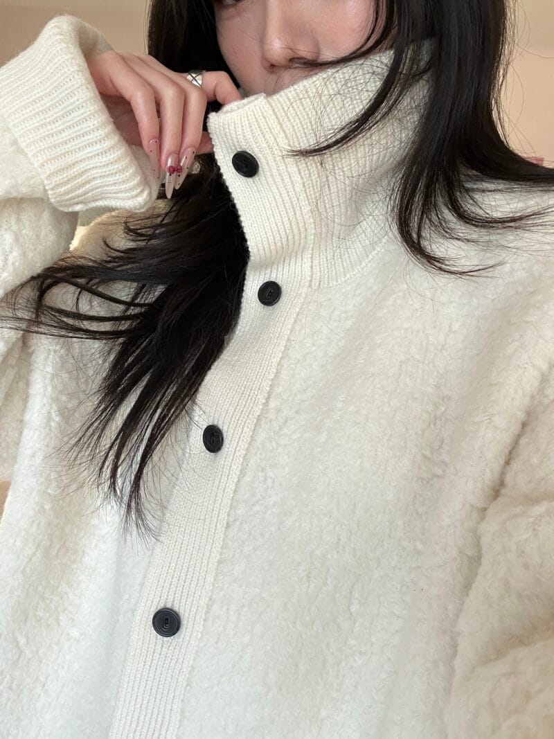 这才是白富美该穿的羊毛100%小羊羔