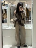 ins爆款豹纹毛衣 超级提气色