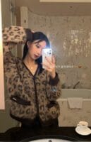 ins爆款豹纹毛衣 超级提气色