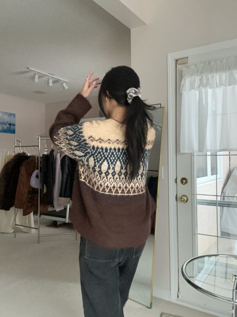 纯手工制作的毛衣 软乎乎的一点都不扎