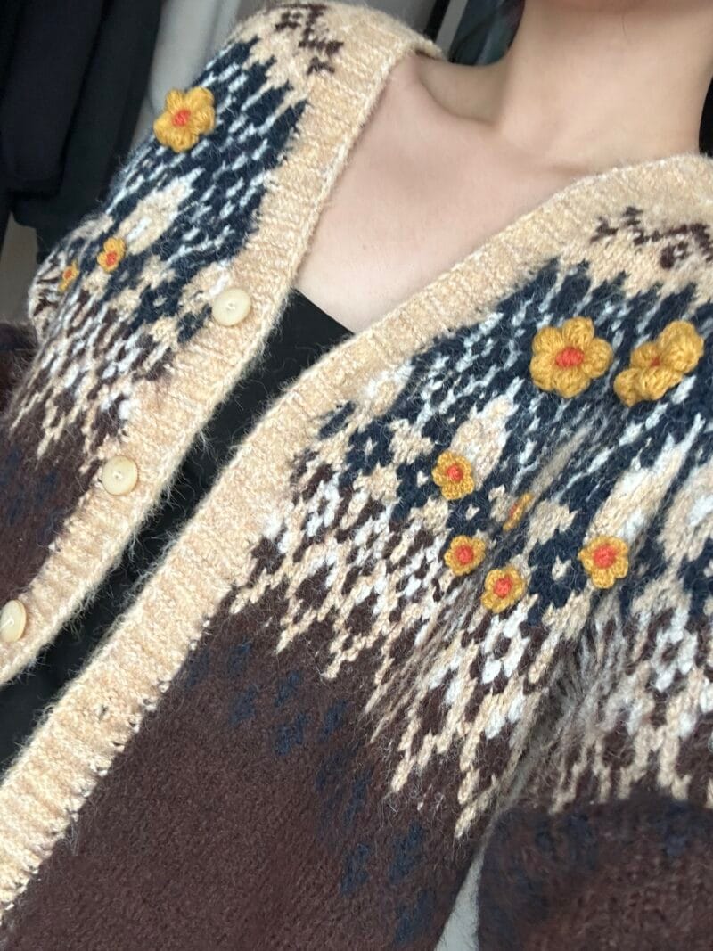 纯手工制作的毛衣 软乎乎的一点都不扎