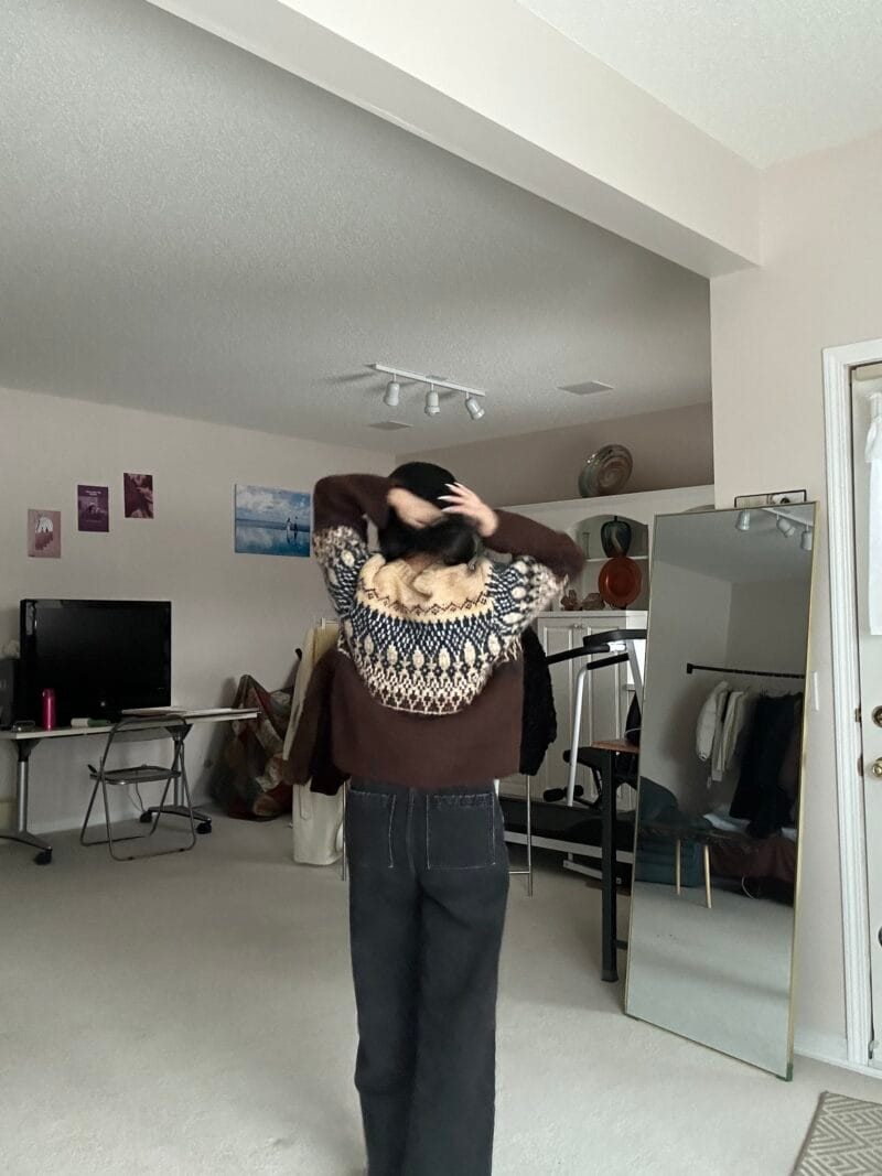 纯手工制作的毛衣 软乎乎的一点都不扎