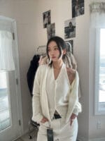 韩女严选温柔又性感 还极具保暖性的上衣两件套 两个颜色