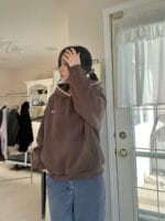 冬日里外套里的小心思 加绒连帽卫衣 两个颜色