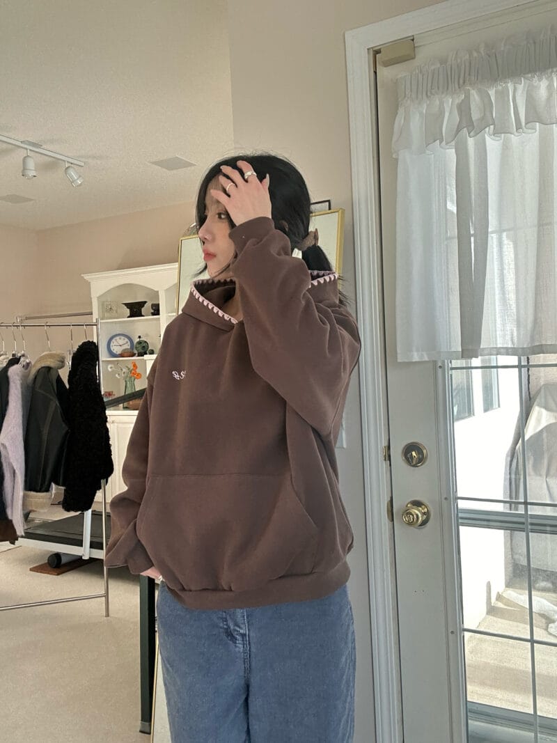 冬日里外套里的小心思 加绒连帽卫衣 两个颜色