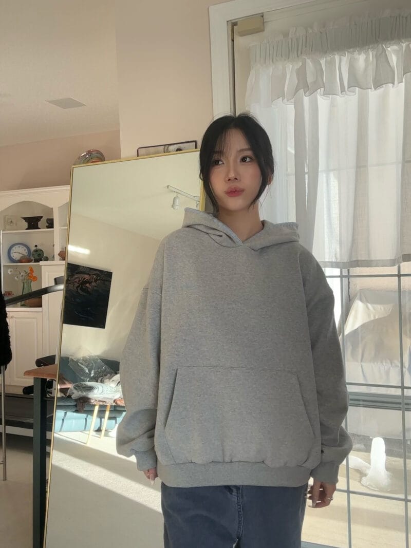 冬日里外套里的小心思 加绒连帽卫衣 两个颜色