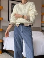 一条能贯穿一年四季的灯芯绒裤子 颜色好特别