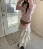 韩国爆款！搭配任何衣服都能穿出时髦层次感的不规则半身裙