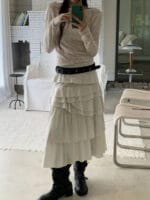 韩国爆款！搭配任何衣服都能穿出时髦层次感的不规则半身裙