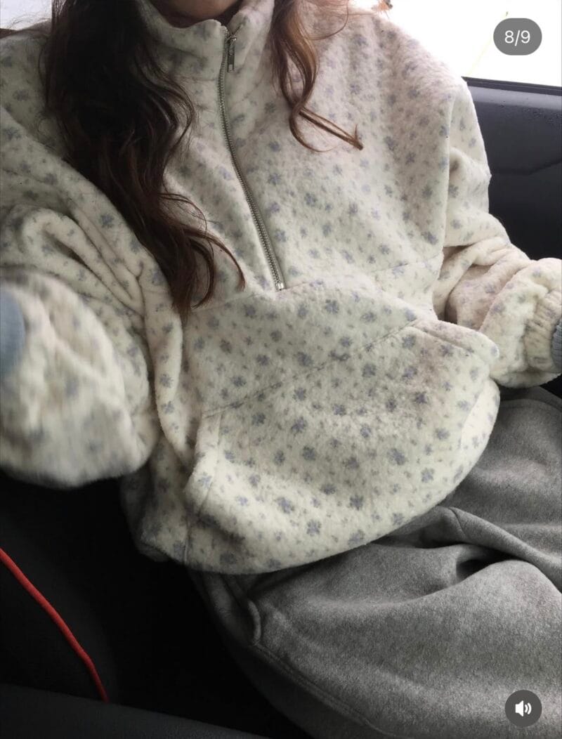 Oat and 韩国爆款碎花羊羔毛