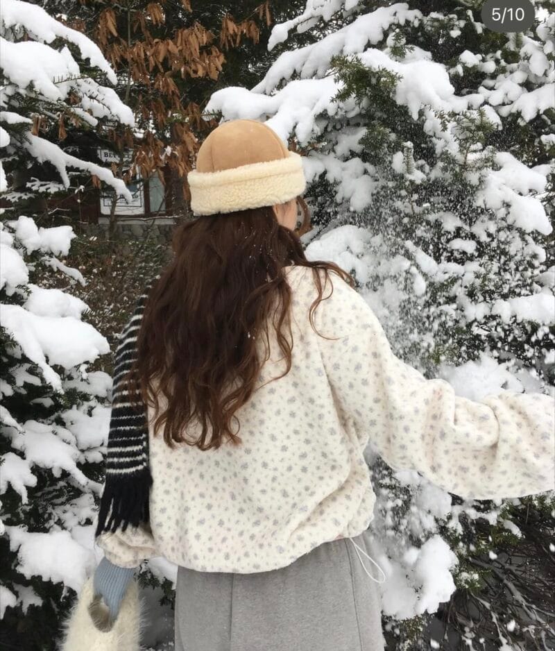 Oat and 韩国爆款碎花羊羔毛