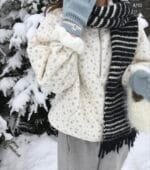 Oat and 韩国爆款碎花羊羔毛