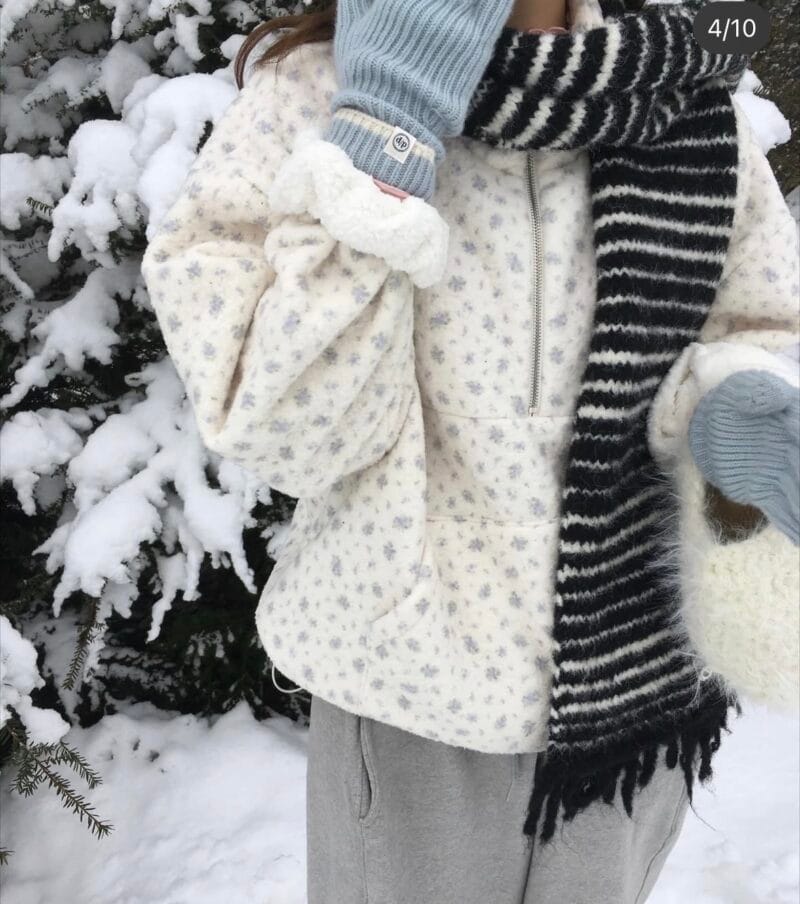 Oat and 韩国爆款碎花羊羔毛