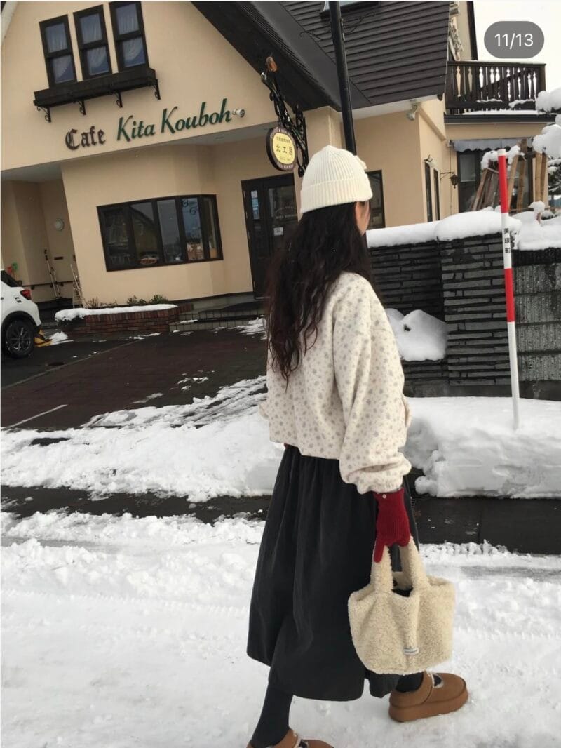 Oat and 韩国爆款碎花羊羔毛