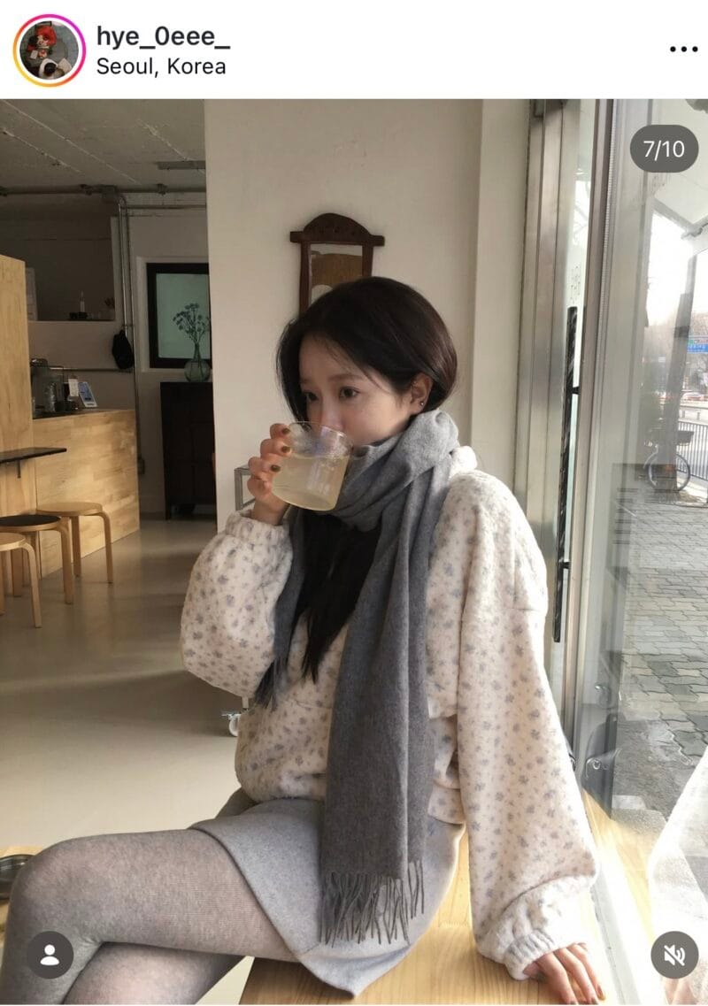 Oat and 韩国爆款碎花羊羔毛