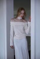 Rose Frantz Tiffany Off Shoulder Long Sleeve [Cream]