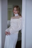 Rose Frantz Tiffany Off Shoulder Long Sleeve [Cream]