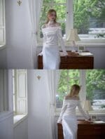 Rose Frantz Tiffany Off Shoulder Long Sleeve [Cream]