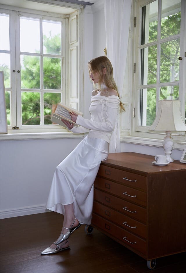 Rose Frantz Tiffany Off Shoulder Long Sleeve [Cream]