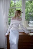 Rose Frantz Tiffany Off Shoulder Long Sleeve [Cream]