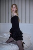 Rose Frantz Tiffany Off Shoulder Long Sleeve [Black]