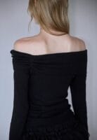 Rose Frantz Tiffany Off Shoulder Long Sleeve [Black]