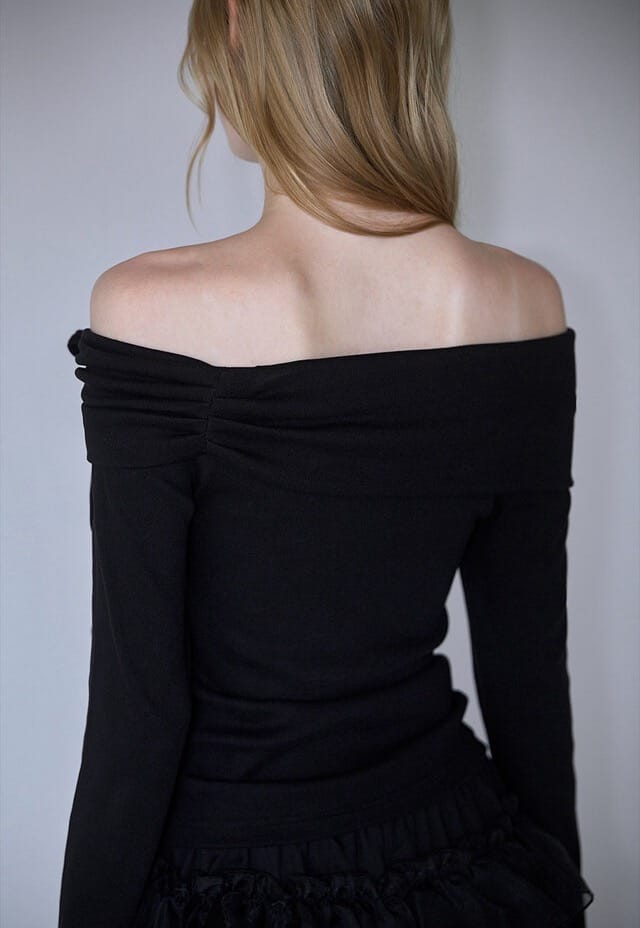 Rose Frantz Tiffany Off Shoulder Long Sleeve [Black]