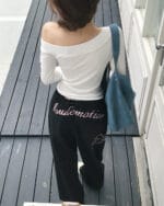 Cloudemotion 十字架斜肩上衣