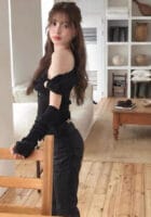 Cloudemotion 斜肩两件套 黑色