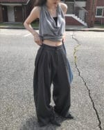 Cloudemotion 大V荡领上衣