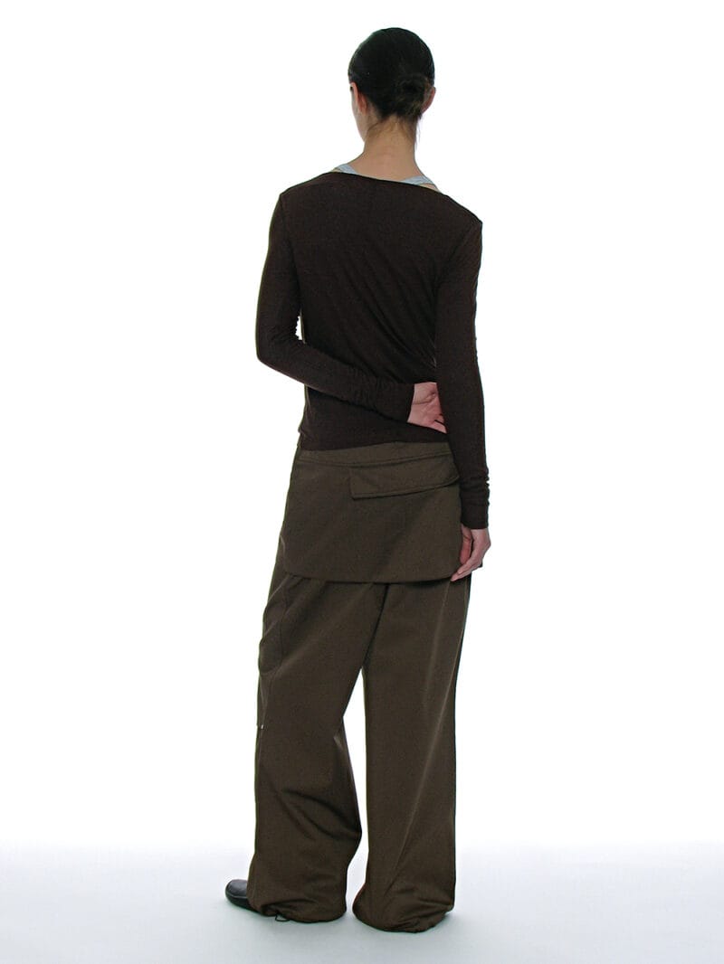 Partimento DOUBLE FACED PINTUCK DRAPE TOP (2 PACK)_DUSTY BLUE