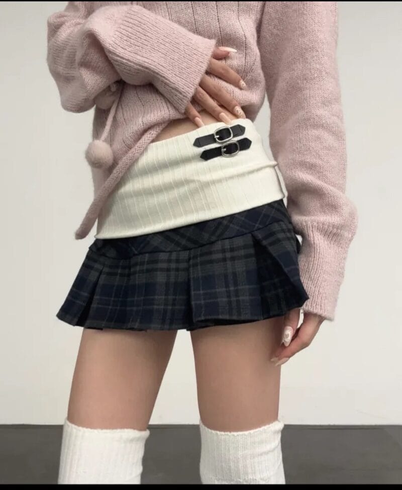 Forusring 4US BANDING MINI SKIRT (CHECK)