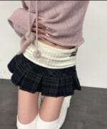 Forusring 4US BANDING MINI SKIRT (CHECK)