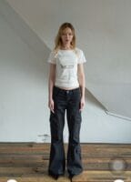 5OML Soml Logo Slim Crop T-shirt (White)