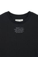 Matinkim LABEL POINT LETTERING CROP TOP IN BLACK