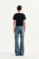 Matinkim LABEL POINT LETTERING CROP TOP IN BLACK