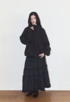 illigo Buckele frill long skirt check - navy