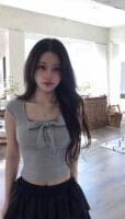 Cloudemotion blit ribbon Top + Cotton if frill sk set